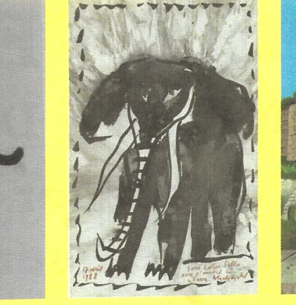 Inkttekening Pierre Alechinsky